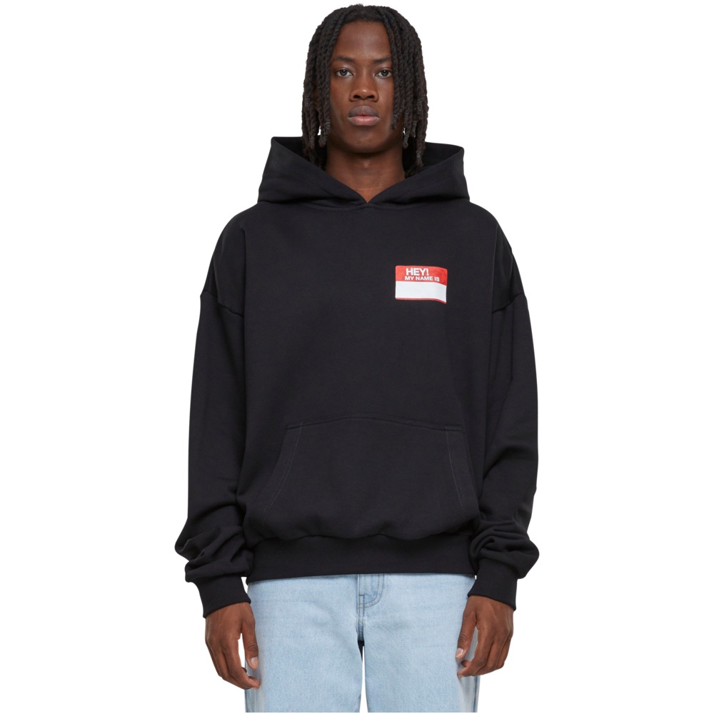 Mister Tee Upscale - Hey! My Name Is Oversize Sweat à capuche - Noir